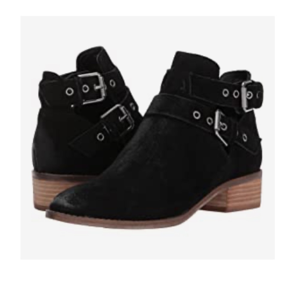 Dolce Vita black buckle booties
